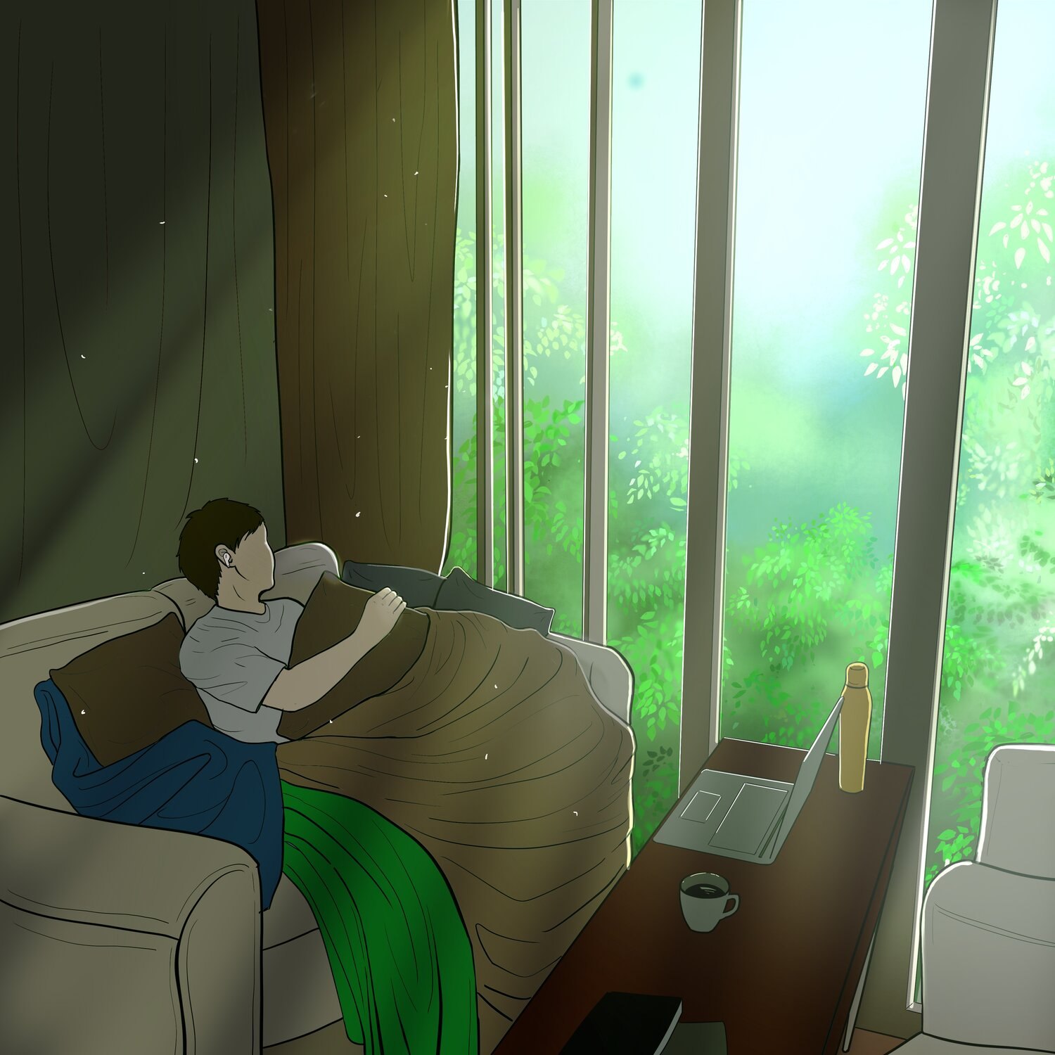 Loners in COVID — isolated daily routine
