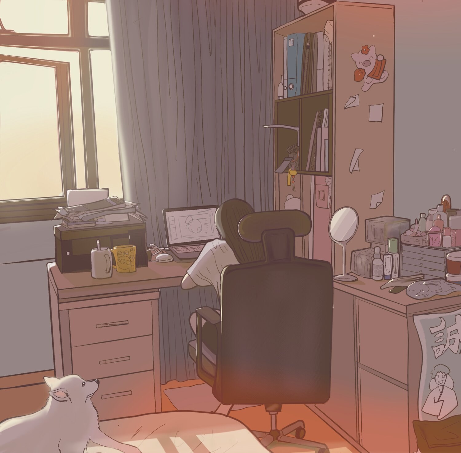 Loners in COVID — room study five