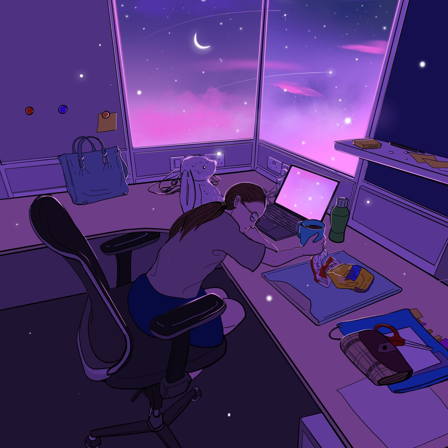 Loners in COVID — room study six