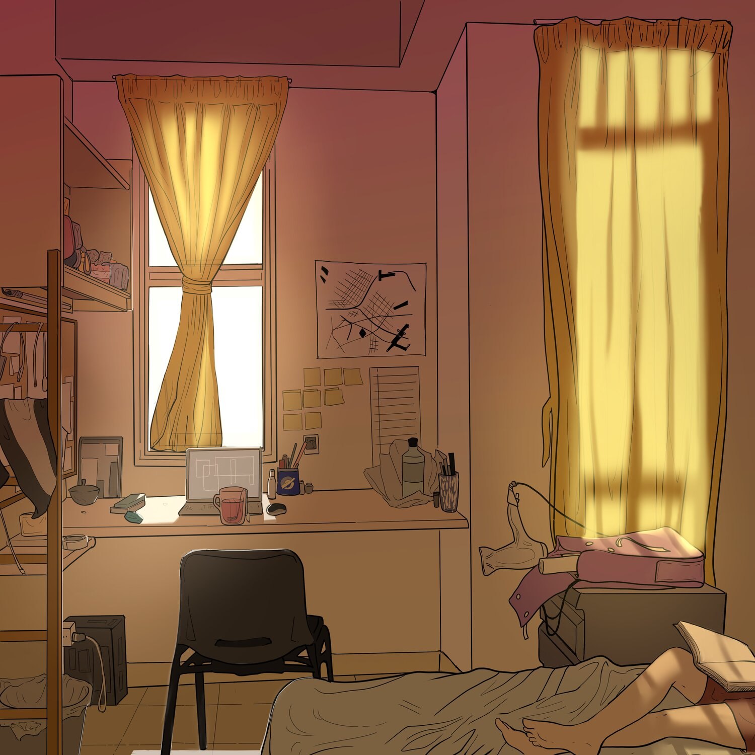 Loners in COVID — room study ten